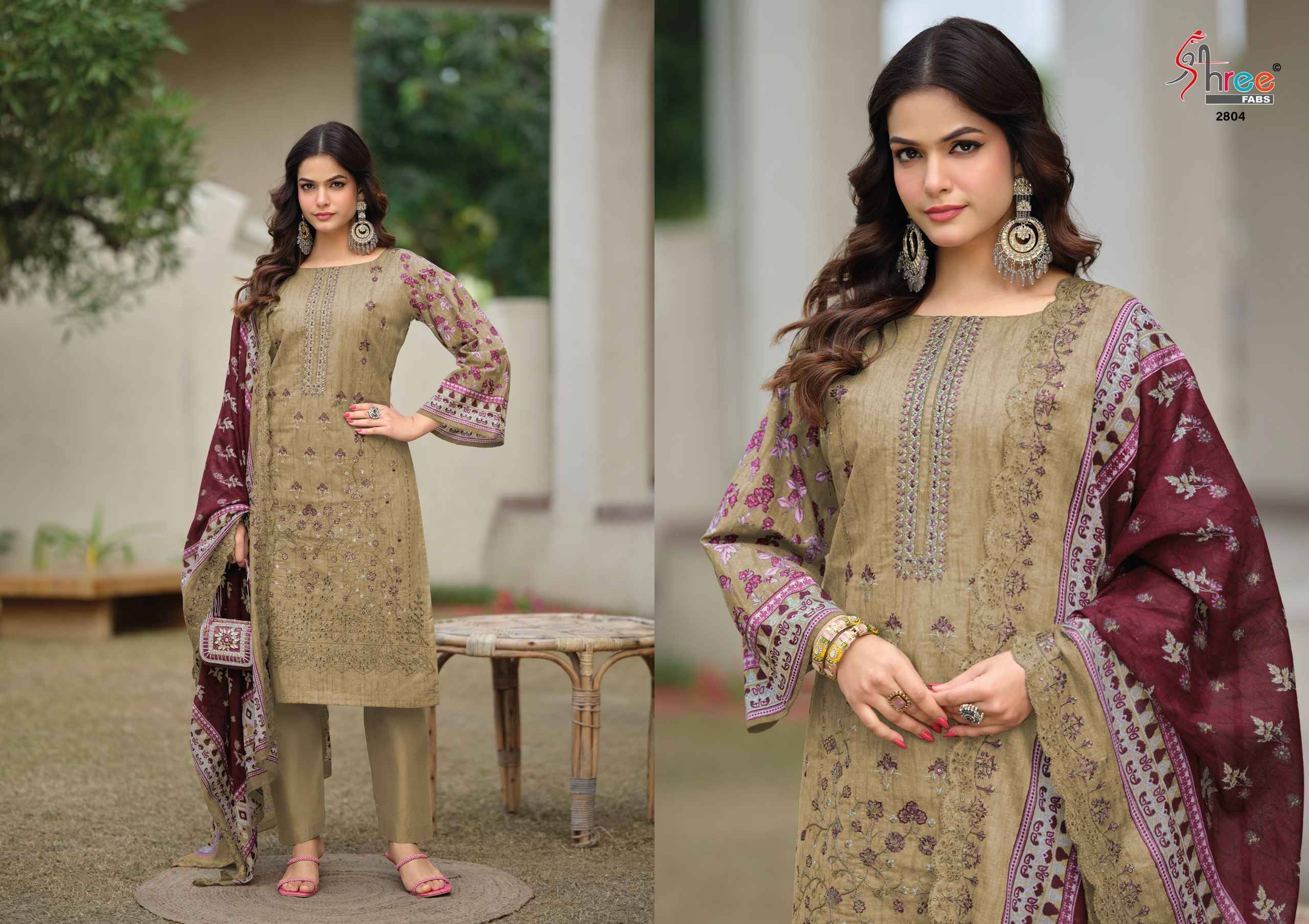 BIN SAEED LAWN COLLECTION VOL-28 By Shree Fab 2801 to 2806 Series Pakistani Stylish Beautiful Colourful Printed & Embroidered Party Wear & Occasional Wear Pure cotton Dresses At Wholesale Price